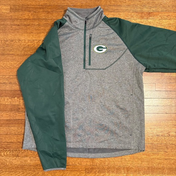 NFL Other - NFL‎ Green Bay Packers Mens XL Pullover 1/4 Zip Fleece Lined Jacket